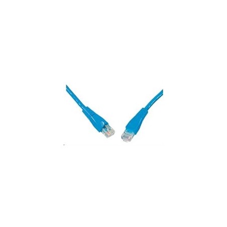 Solarix - patch kabel CAT6 UTP PVC 1m modrý snag-proof