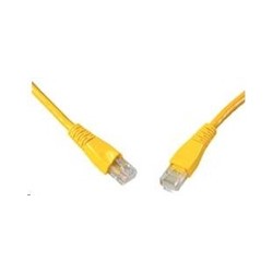 Solarix - patch kabel CAT6 UTP PVC 3m žlutý snag proof