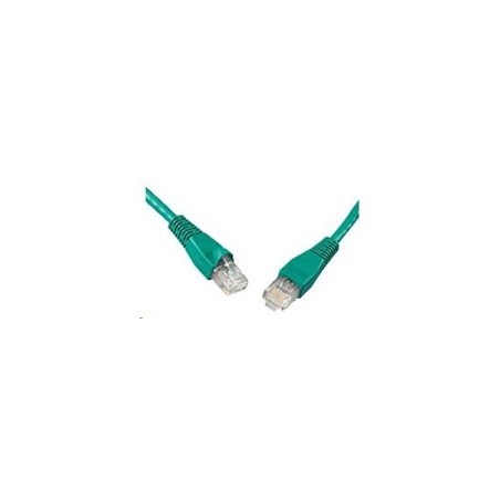 Solarix - patch kabel CAT6 UTP PVC 3m zelený snag-proof