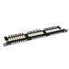 Solarix - 19" patch pan. 24xRJ45 CAT6 UTP černý 0,5U