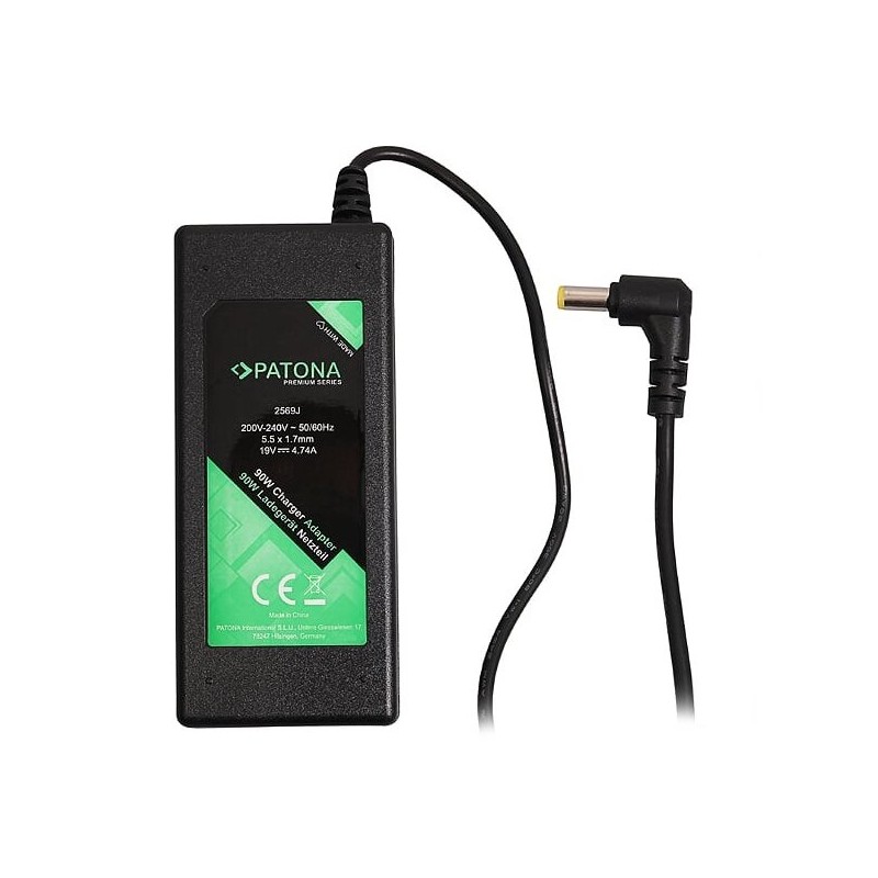PATONA napájecí adaptér k ntb/ 19V/4,74A 90W/ konektor 5,5x1,7mm/ ACER PREMIUM/ délka kabelu 2,5 m