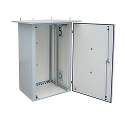 Rack termoizolovaný LC-07 24U 700x600, RAL 7035 s vent. pravá bočnice LC0724U76250020PG