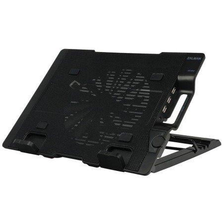 POŠKOZENÝ OBAL - Zalman chladič notebooku ZM-NS2000 / pro notebooky do 17" / naklápěcí / USB Hub / USB / černý