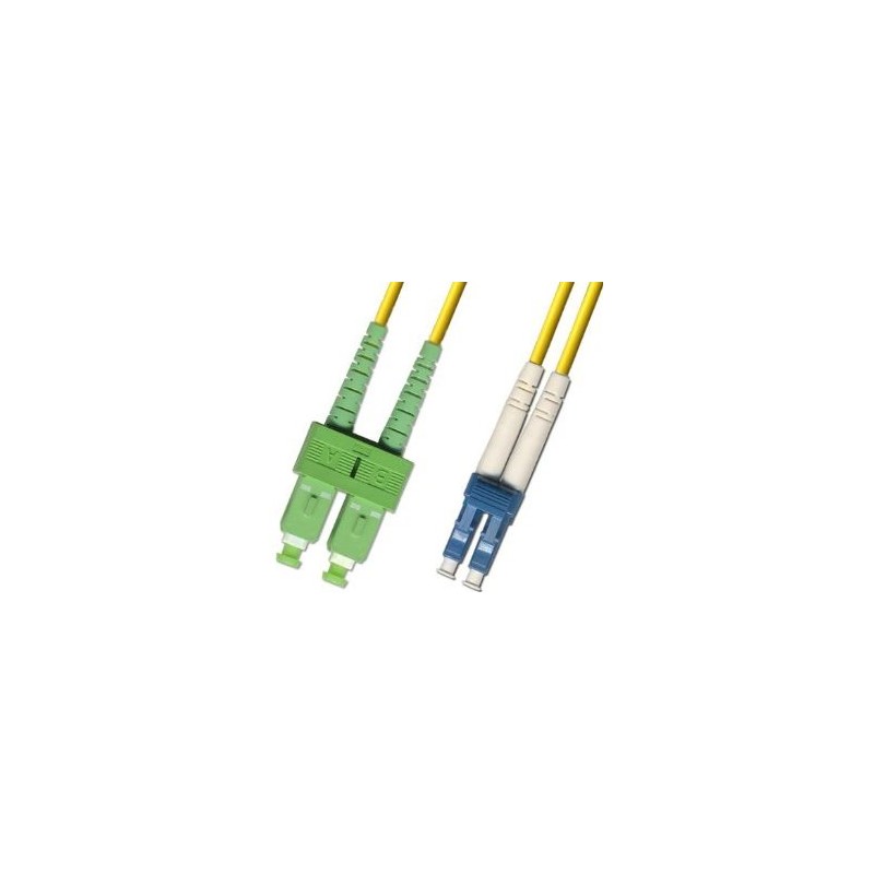 ADEX optický patch cord, LCupc/SCapc, SM 9/125, Duplex, 3m