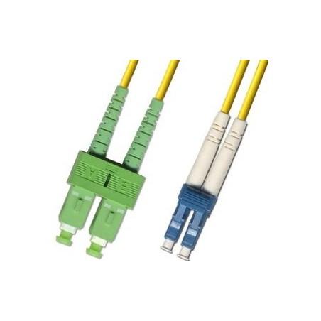 ADEX optický patch cord, LCupc/SCapc, SM 9/125, Duplex, 3m