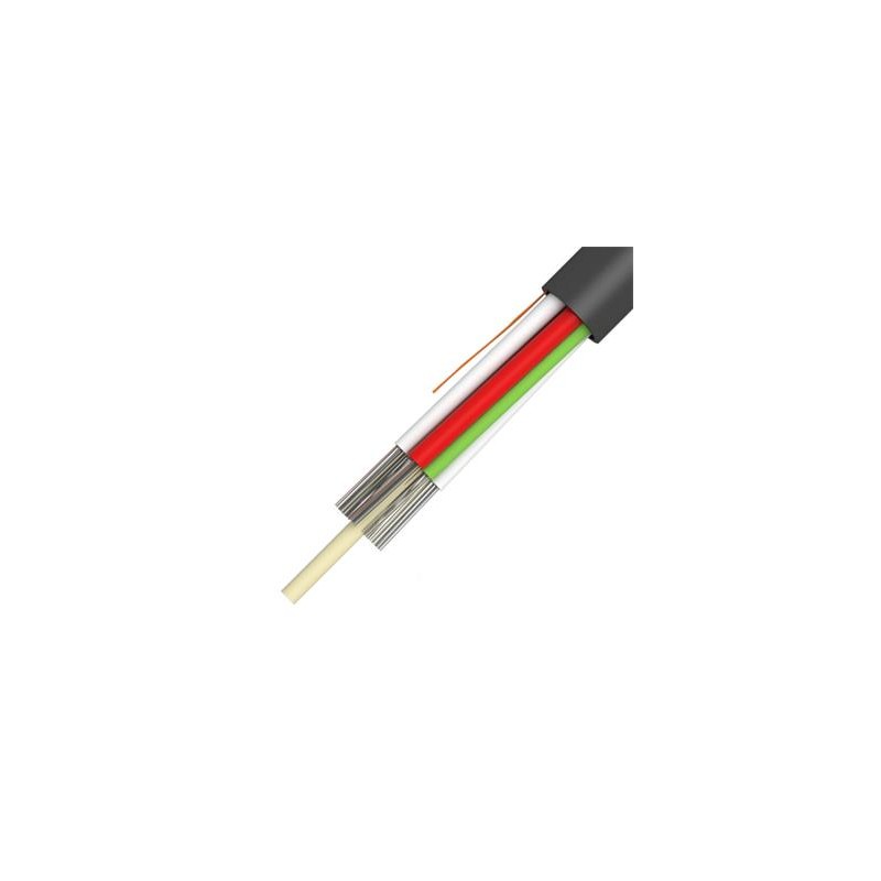 KDP optický kabel A-DQ2Y, 8x1,5, 96vl., 9/125, PE, 6,6mm, MLT, QM0I