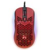 AROZZI herní myš FAVO Ultra Light Black-Red/ drátová/ 16.000 dpi/ USB/ 7 tlačítek/ RGB/ černočervená