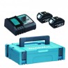 Makita sada Li-ion LXT 18V 2xBL1830B + nabíječka DC18RC + Makpac old196693-0