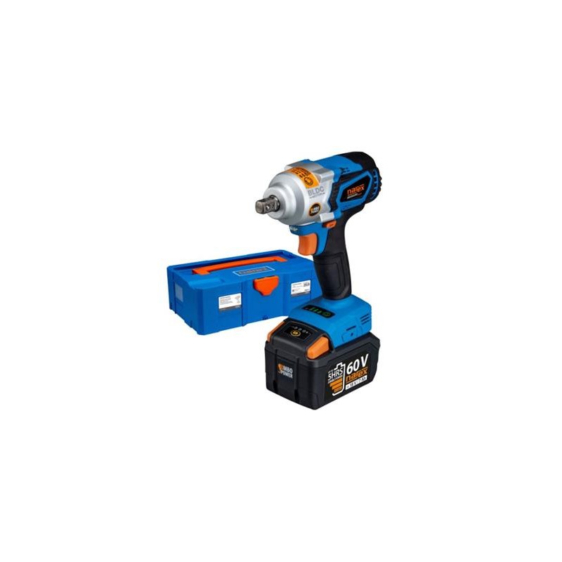 Narex ASR 620-3HTB - 60V BRUSHLESS JUMBO POWER bezuhlíkový rázový utahovák s regulací výkonu pro nejnáročnější použití