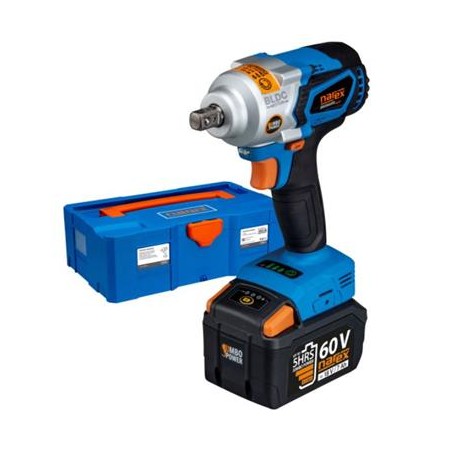 Narex ASR 620-3HTB - 60V BRUSHLESS JUMBO POWER bezuhlíkový rázový utahovák s regulací výkonu pro nejnáročnější použití