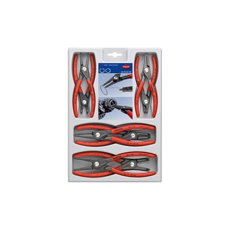 Knipex, Sada precizních kleští na pojistné kroužky 002004SB