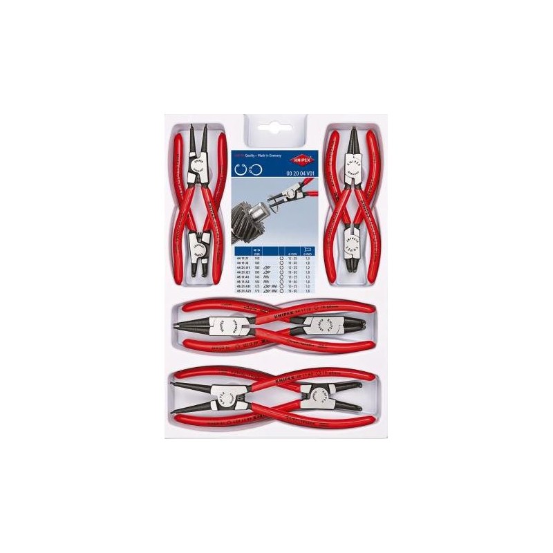 Knipex, Sada kleští na pojistné kroužky 002004V01