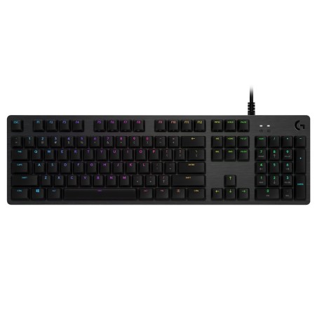 Logitech klávesnice Gaming G512, RGB, GX Red (lineární), US - černá
