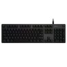 Logitech klávesnice Gaming G512, RGB, GX Red (lineární), US - černá