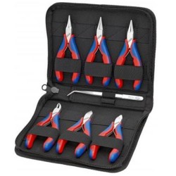 Knipex, Pouzdro s kleštěmi pro elektroniku S nástroji pro práce na elektronických součástkách 002016
