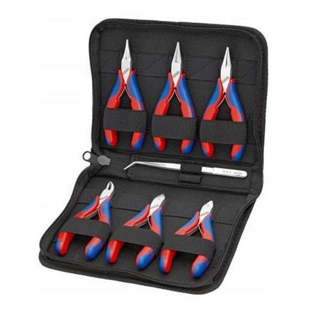 Knipex, Pouzdro s kleštěmi pro elektroniku S nástroji pro práce na elektronických součástkách 002016