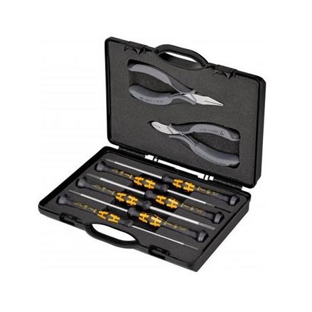 Knipex, Pouzdro s kleštěmi pro elektroniku S nástroji pro práce na elektronických součástkách 002018ESD