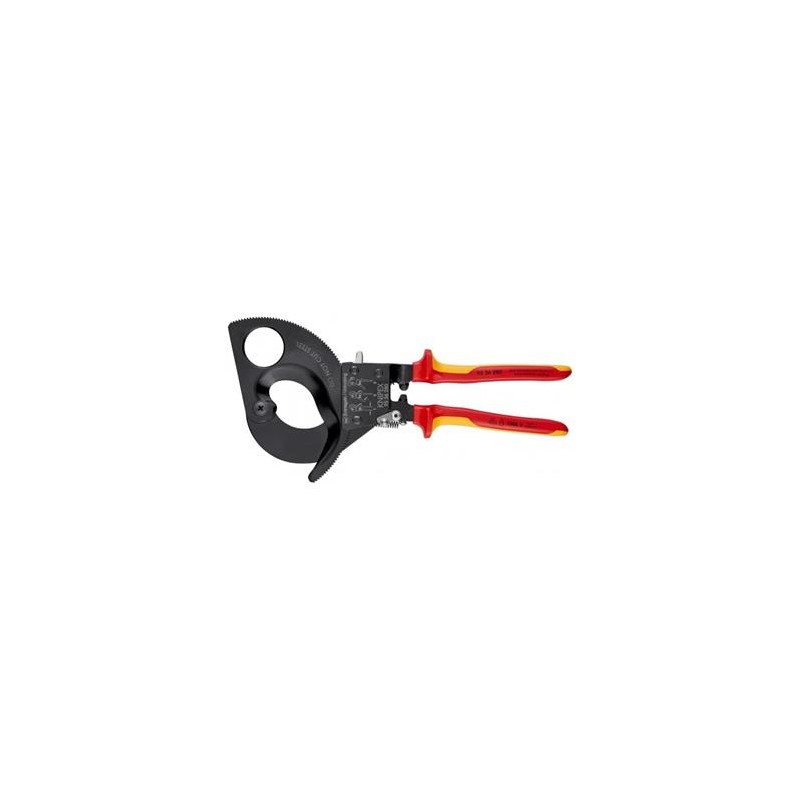 Knipex, Nůžky na kabely - ráčnové 9536280