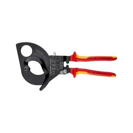 Knipex, Nůžky na kabely - ráčnové 9536280