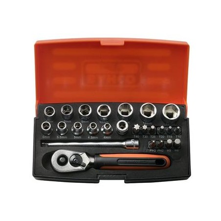 Bahco, 1/4" sada nástrčných klíčů, SL26
