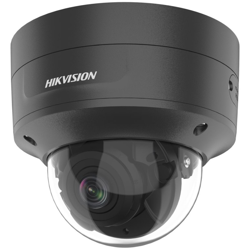 Hikvision 4MPix IP Dome AcuSense kamera IR 40m, Audio, Alarm, IK10, černá