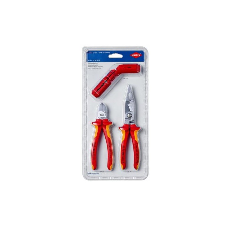 Knipex, 00 31 30 BK V01, Montážní sada KNIPEX pro elektro