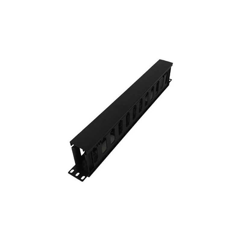 Adex vyvazovací panel 19" 1U s krytem, černý