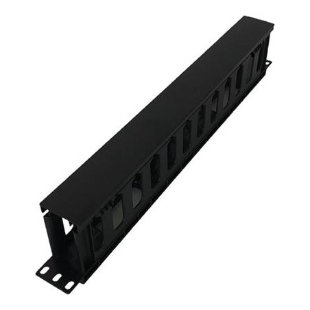 Adex vyvazovací panel 19" 1U s krytem, černý