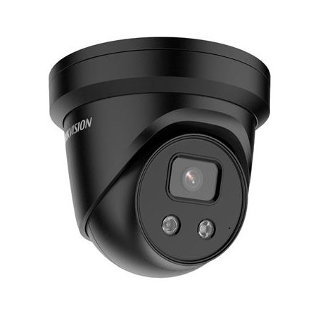 Hikvision 4MPix IP Turret AcuSense kamera IR 30m, IP67, mikrofon, černá