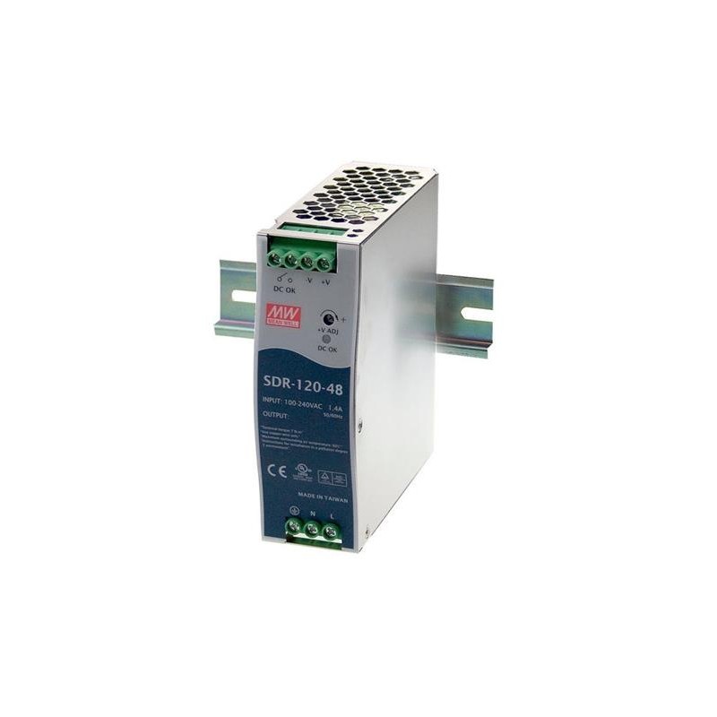 MEAN WELL SDR-120-48 Spínaný zdroj na DIN lištu, 120W, 48V