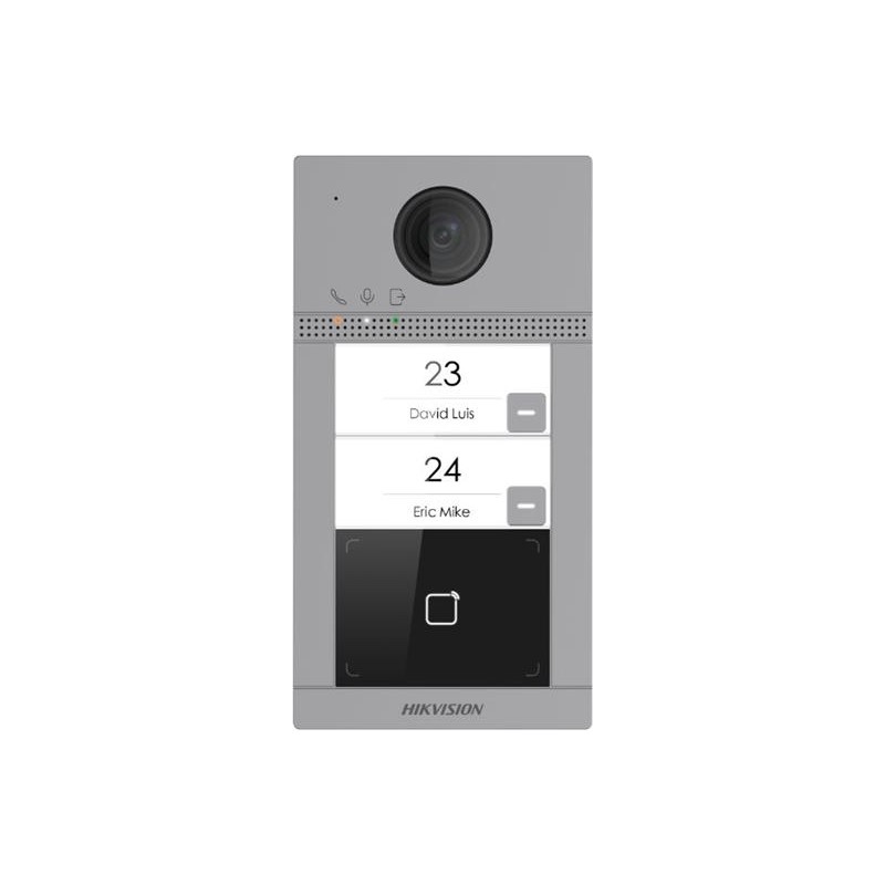 Hikvision IP dveřní interkom, 2-tlačítkový, čtečka karet, 2MPx kamera, WiFi DSKV8213WME1(B)SURFACE