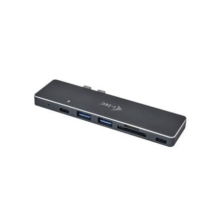 OPRAVENÉ - i-tec dokovací stanice USB-C Metal/ 2x USB 3.1 Type C/ HDMI/ SD/MicroSD/ for Apple MacBook Pro + Power Deliv