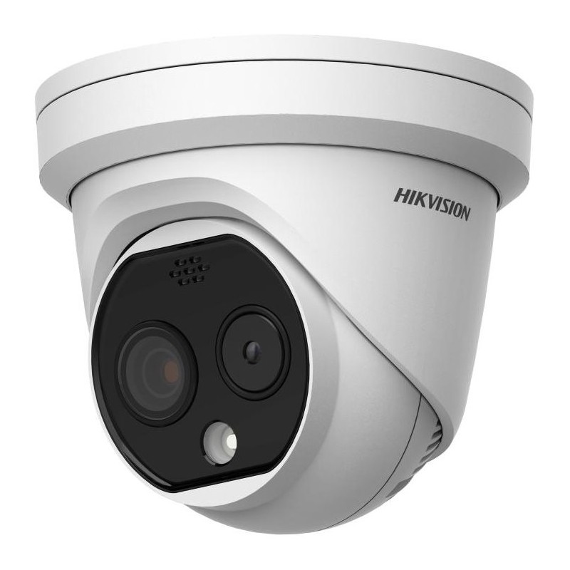 Hikvision IP Turret Termo optická kamera objektiv 6,9mm, IR 15m, Audio, Alarm, blikač