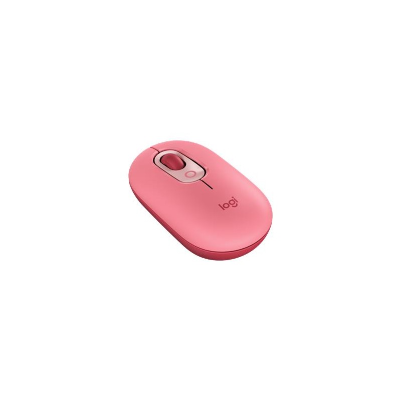 Logitech myš POP - červeno-růžová/optická/ 4 tlačítka/bezdrátová/Bluetooth/4000dpi