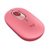 Logitech myš POP - červeno-růžová/optická/ 4 tlačítka/bezdrátová/Bluetooth/4000dpi