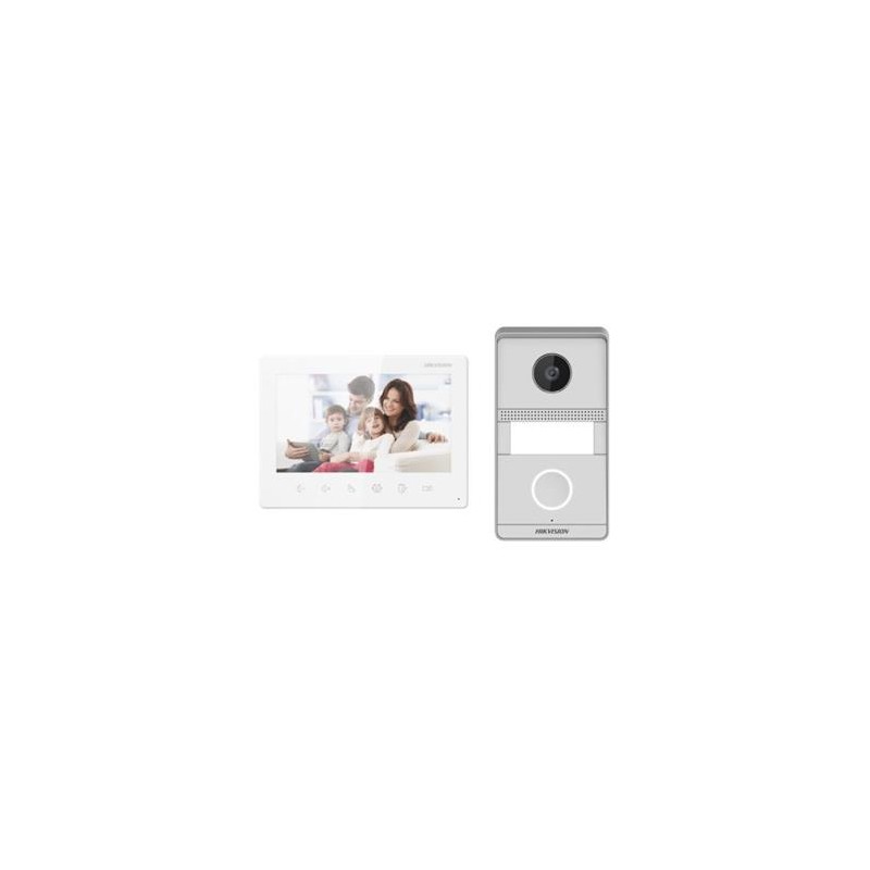 Hikvision Kit videotelefonu, 2-drát, povrchová montáž, bytový monitor + dveřní stanice