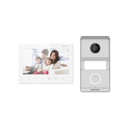 Hikvision Kit videotelefonu, 2-drát, povrchová montáž, bytový monitor + dveřní stanice