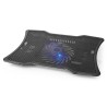 NEDIS stojan na notebook/ univerzální/ pro notebooky do 17"/ 1x ventilátor 125 mm/ USB/ plast-kov/ černý