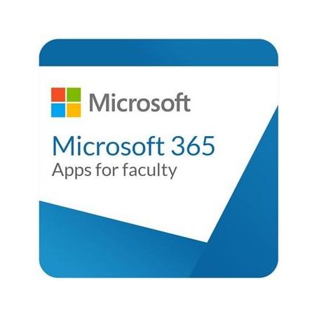 Elektronická licence: Microsoft CSP Microsoft 365 Apps for faculty (pro školy) předplatné 1 rok, vyúčtování ročně