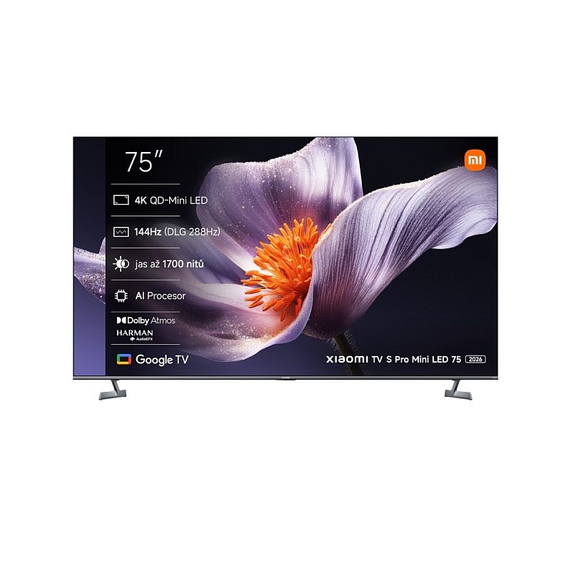 Xiaomi/Smart Display S Pro Mini LED 75 2026/75"/4K UHD/Šedá