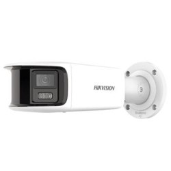 Hikvision 8MPix IP ColorVu AcuSense panoramatická kamera LED 40m, WDR 130dB, Audio, Alarm, Mikrofon, blikač,