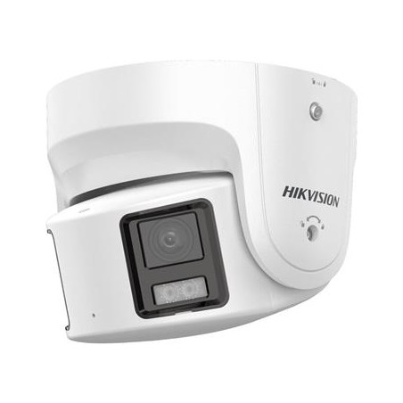Hikvision 8MPix IP ColorVu AcuSense panoramatická kamera LED 40m, WDR 130dB, Audio, Alarm, Mikrofon, blikac,
