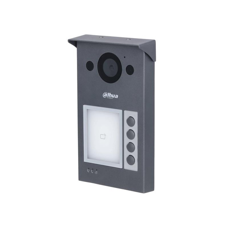 DAHUA Dveřní stanice IP/ 4x zvonek/ 2Mpix 125st/ RFID 13,56MHz/ WiFi/ PoE 802.3af/ IP65/ IK08/ hliník/ povrchová montáž