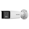 Hikvision 4MPix IP AcuSense panoramatická kamera IR 40m, WDR 120dB, Audio, Alarm, Mikrofon, Blikač