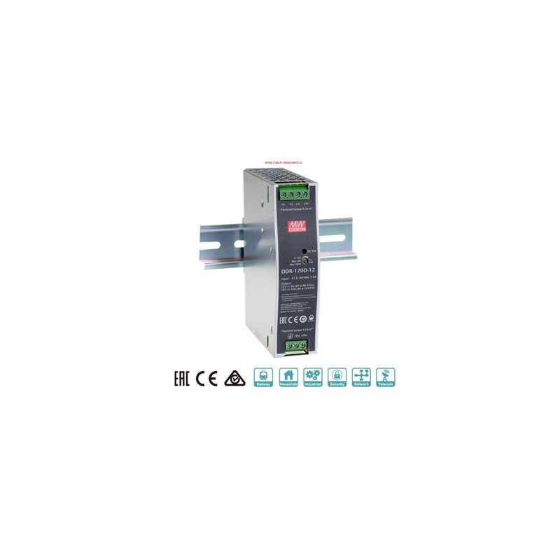MEAN WELL měnič DDR-120C-12, DC/DC, 120W