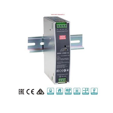 MEAN WELL měnič DDR-120C-12, DC/DC, 120W