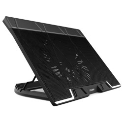Zalman chladič notebooku ZM-NS3000 / pro notebooky do 17" / naklápěcí / USB Hub / USB / černý