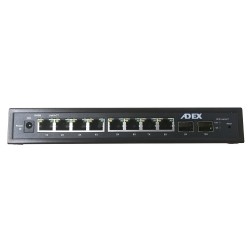 ADEXROZBALENO AD1000-8GPD-2FM reversní poe managed switch, 8x Gbit port,2x SFP, metal