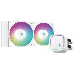 DEEPCOOL vodní chladič LE520 / 2x120 mm fan / ARGB / Intel i AMD (LG1700) / bílý