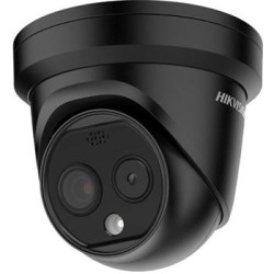 Hikvision IP Turret Termo optická kamera objektiv 2,1mm, IR 15m, Audio, Alarm, blikac černá